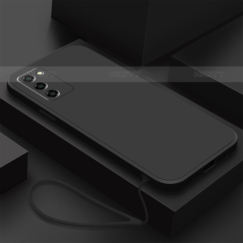 Silikon Hülle Handyhülle Ultra Dünn Flexible Schutzhülle 360 Grad Ganzkörper Tasche S03 für Oppo A53s 5G Schwarz