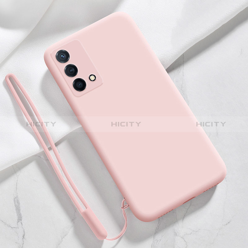 Silikon Hülle Handyhülle Ultra Dünn Flexible Schutzhülle 360 Grad Ganzkörper Tasche S03 für Oppo K9 5G Rosa