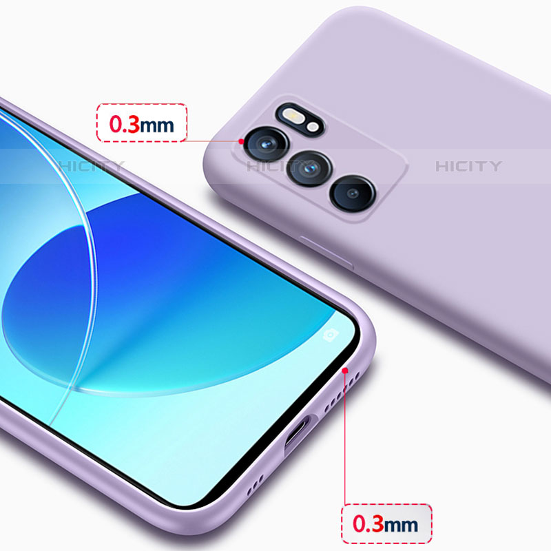 Silikon Hülle Handyhülle Ultra Dünn Flexible Schutzhülle 360 Grad Ganzkörper Tasche S03 für Oppo Reno6 Pro 5G India groß