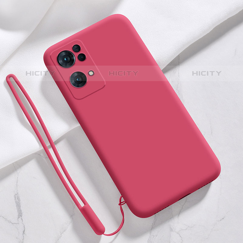 Silikon Hülle Handyhülle Ultra Dünn Flexible Schutzhülle 360 Grad Ganzkörper Tasche S03 für Oppo Reno7 Pro 5G Rot