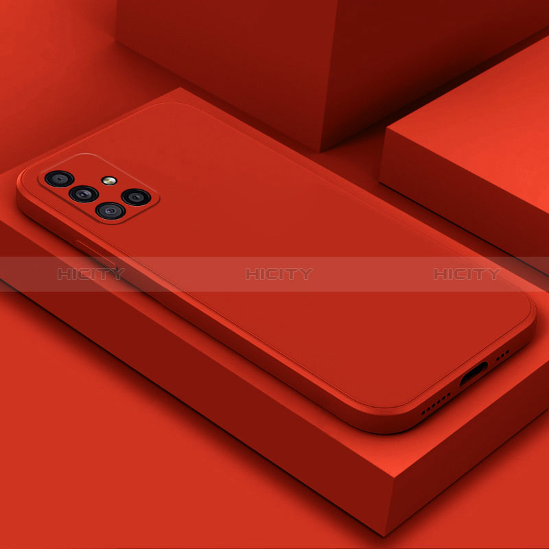 Silikon Hülle Handyhülle Ultra Dünn Flexible Schutzhülle 360 Grad Ganzkörper Tasche S03 für Samsung Galaxy A71 4G A715 Rot
