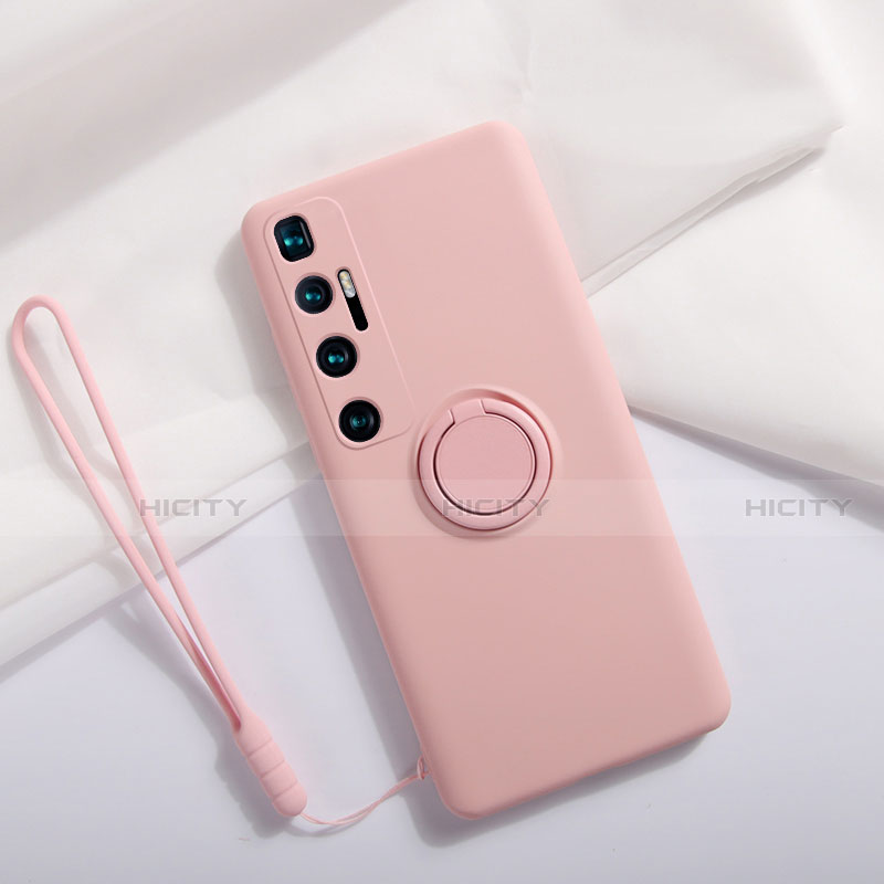 Silikon Hülle Handyhülle Ultra Dünn Flexible Schutzhülle 360 Grad Ganzkörper Tasche S03 für Xiaomi Mi 10 Ultra Rosa