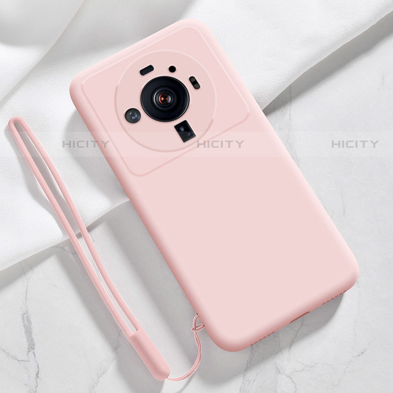 Silikon Hülle Handyhülle Ultra Dünn Flexible Schutzhülle 360 Grad Ganzkörper Tasche S03 für Xiaomi Mi 12 Ultra 5G Rosa Plus