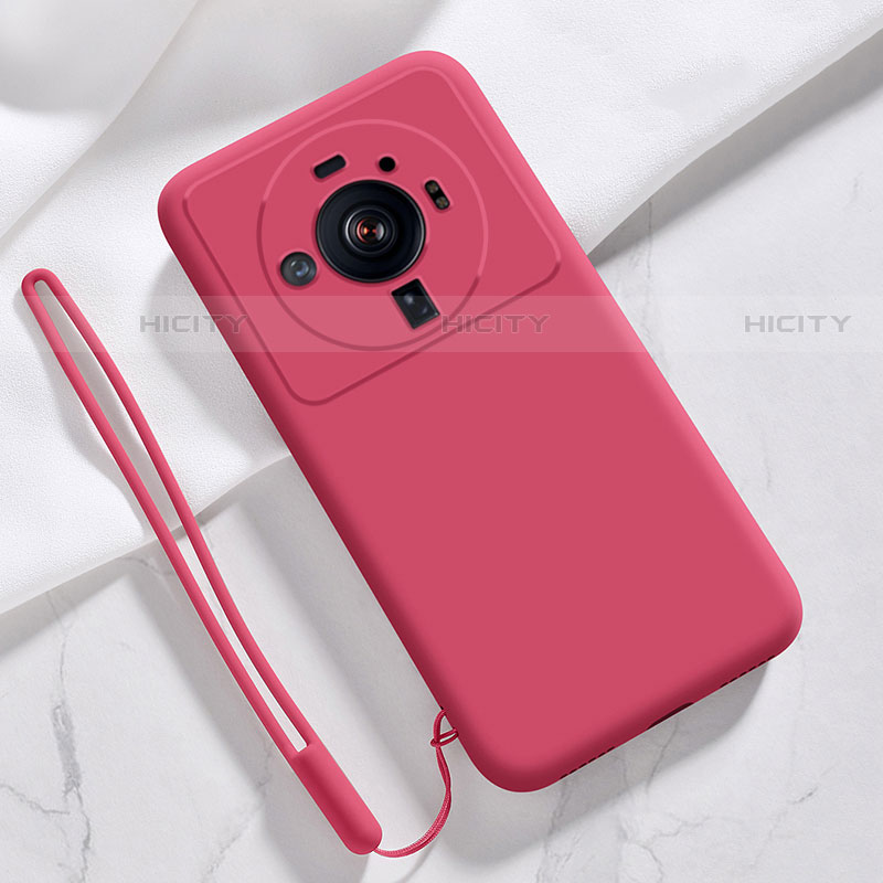 Silikon Hülle Handyhülle Ultra Dünn Flexible Schutzhülle 360 Grad Ganzkörper Tasche S03 für Xiaomi Mi 12 Ultra 5G Rot