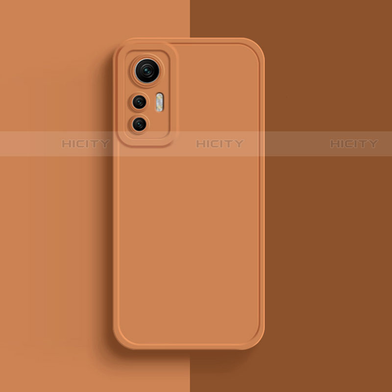 Silikon Hülle Handyhülle Ultra Dünn Flexible Schutzhülle 360 Grad Ganzkörper Tasche S03 für Xiaomi Mi 12S 5G Orange Plus