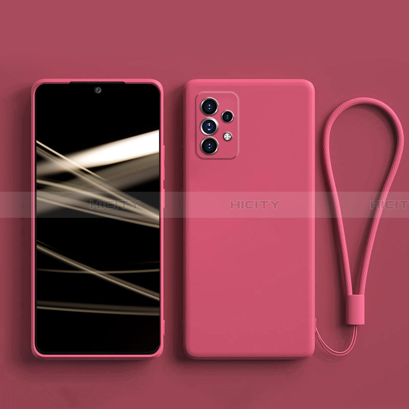 Silikon Hülle Handyhülle Ultra Dünn Flexible Schutzhülle 360 Grad Ganzkörper Tasche S04 für Samsung Galaxy A32 4G Pink