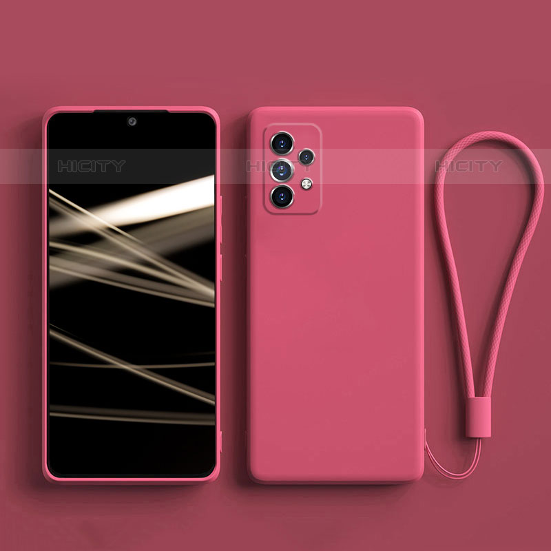 Silikon Hülle Handyhülle Ultra Dünn Flexible Schutzhülle 360 Grad Ganzkörper Tasche S04 für Samsung Galaxy M32 5G Pink Plus
