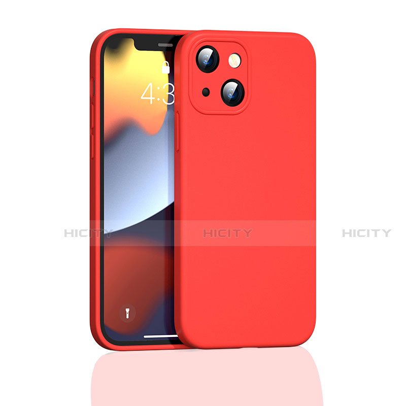 Silikon Hülle Handyhülle Ultra Dünn Flexible Schutzhülle 360 Grad Ganzkörper Tasche S05 für Apple iPhone 13 Mini Rot