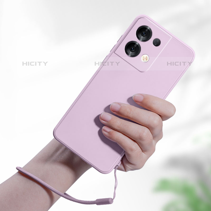 Silikon Hülle Handyhülle Ultra Dünn Flexible Schutzhülle 360 Grad Ganzkörper Tasche S05 für Oppo Reno8 Pro 5G groß