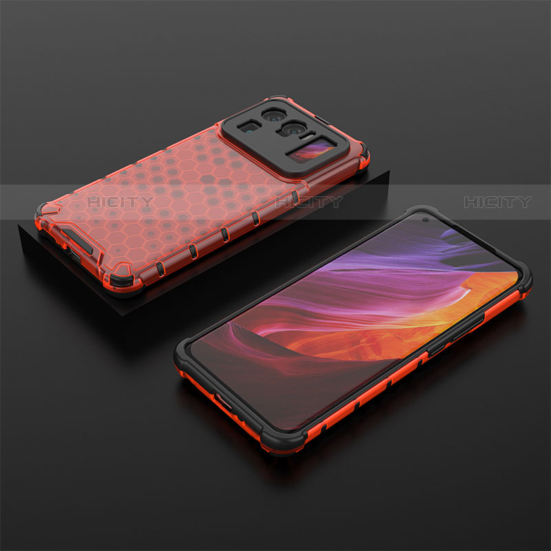 Silikon Hülle Handyhülle Ultra Dünn Flexible Schutzhülle 360 Grad Ganzkörper Tasche S05 für Xiaomi Mi 11 Ultra 5G Rot