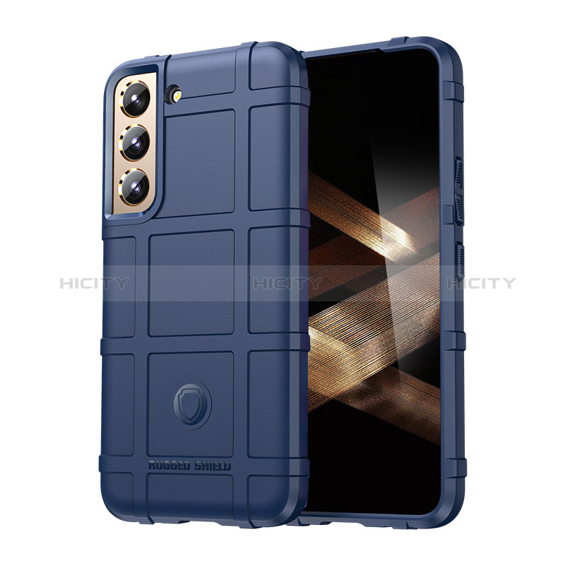 Silikon Hülle Handyhülle Ultra Dünn Flexible Schutzhülle 360 Grad Ganzkörper Tasche S06 für Samsung Galaxy S24 5G Blau Plus