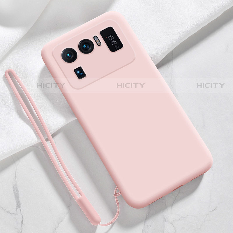 Silikon Hülle Handyhülle Ultra Dünn Flexible Schutzhülle 360 Grad Ganzkörper Tasche S06 für Xiaomi Mi 11 Ultra 5G Rosa Plus