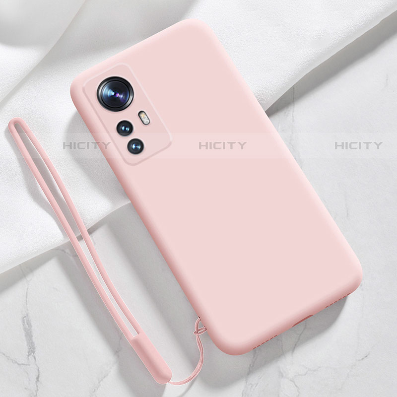 Silikon Hülle Handyhülle Ultra Dünn Flexible Schutzhülle 360 Grad Ganzkörper Tasche S07 für Xiaomi Mi 12S 5G Rosa Plus