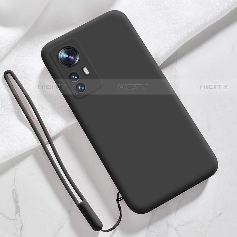 Silikon Hülle Handyhülle Ultra Dünn Flexible Schutzhülle 360 Grad Ganzkörper Tasche S07 für Xiaomi Mi 12S 5G Schwarz