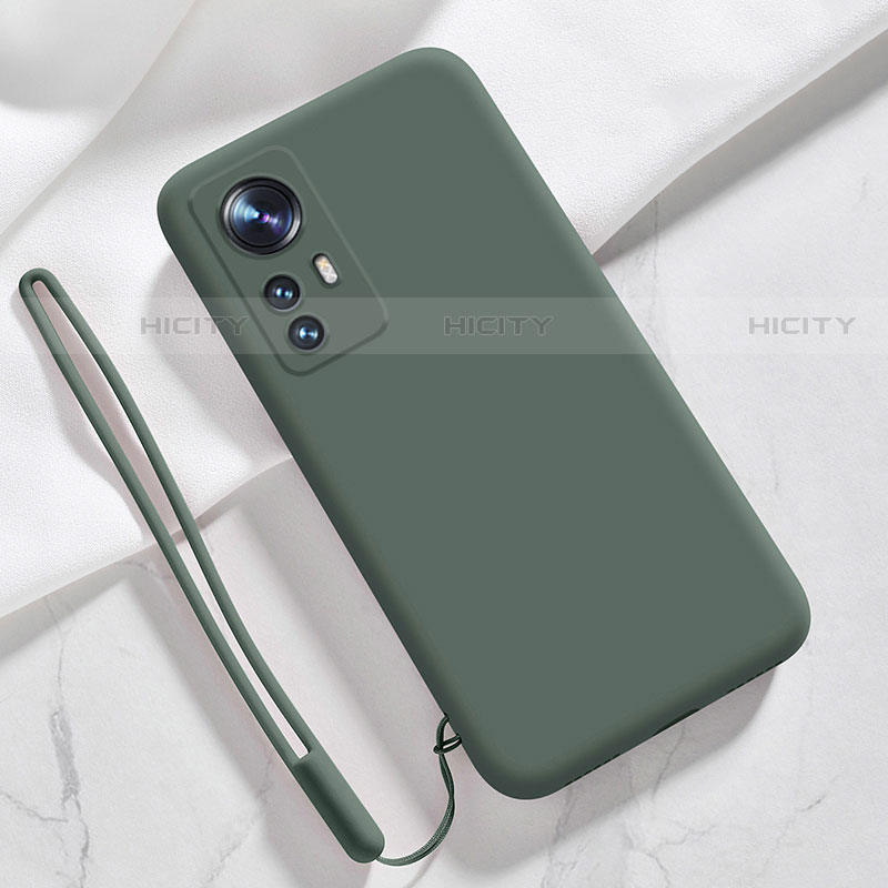 Silikon Hülle Handyhülle Ultra Dünn Flexible Schutzhülle 360 Grad Ganzkörper Tasche S07 für Xiaomi Mi 12S Pro 5G Grün Plus