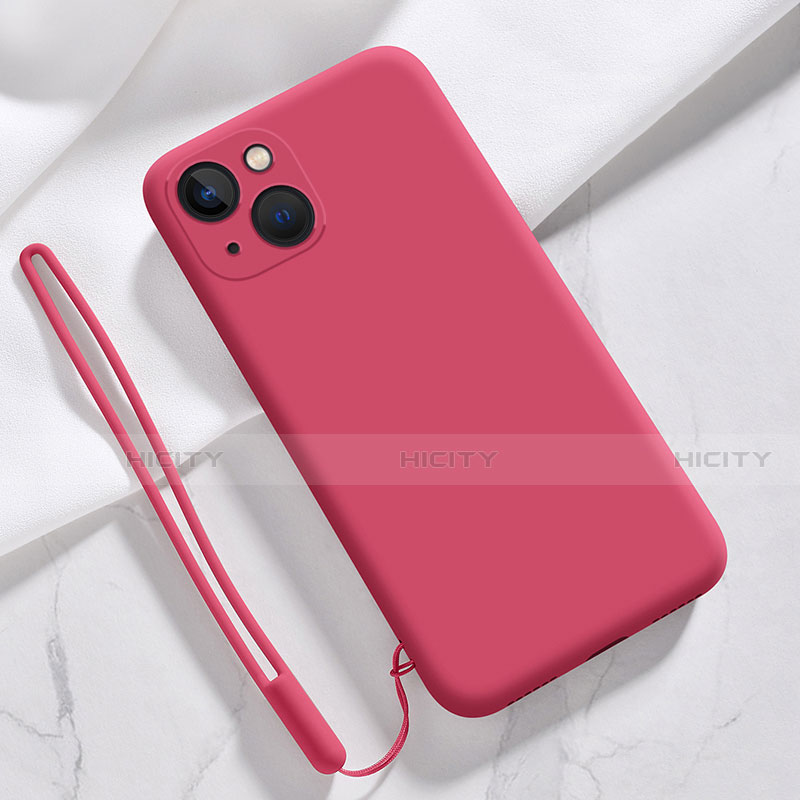 Silikon Hülle Handyhülle Ultra Dünn Flexible Schutzhülle 360 Grad Ganzkörper Tasche S08 für Apple iPhone 13 Mini Pink