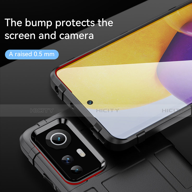Silikon Hülle Handyhülle Ultra Dünn Flexible Schutzhülle 360 Grad Ganzkörper Tasche S08 für Xiaomi Mi 12 5G groß