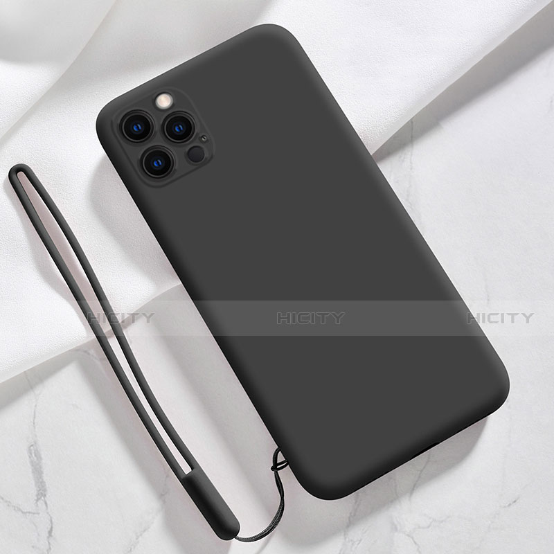 Silikon Hülle Handyhülle Ultra Dünn Flexible Schutzhülle 360 Grad Ganzkörper Tasche S09 für Apple iPhone 13 Pro Max Schwarz