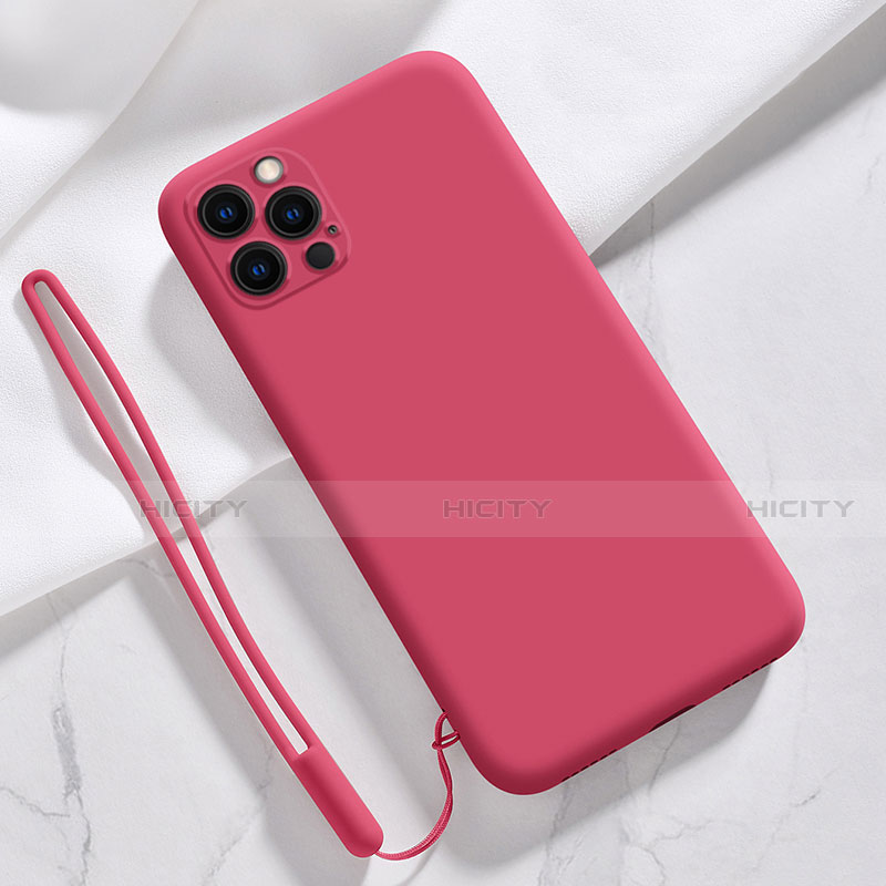 Silikon Hülle Handyhülle Ultra Dünn Flexible Schutzhülle 360 Grad Ganzkörper Tasche S09 für Apple iPhone 16 Pro Rot Plus