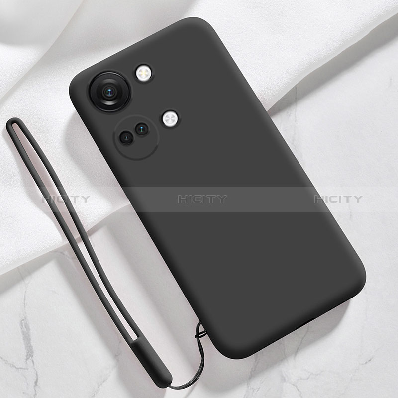 Silikon Hülle Handyhülle Ultra Dünn Flexible Schutzhülle 360 Grad Ganzkörper Tasche YK1 für OnePlus Ace 2V 5G Schwarz Plus