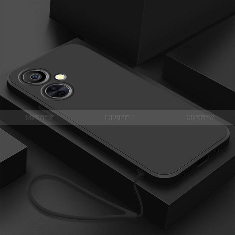 Silikon Hülle Handyhülle Ultra Dünn Flexible Schutzhülle 360 Grad Ganzkörper Tasche YK1 für OnePlus Nord CE 3 5G Schwarz