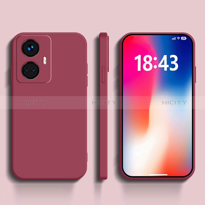 Silikon Hülle Handyhülle Ultra Dünn Flexible Schutzhülle 360 Grad Ganzkörper Tasche YK1 für Realme 10 Pro+ Plus 5G Rot