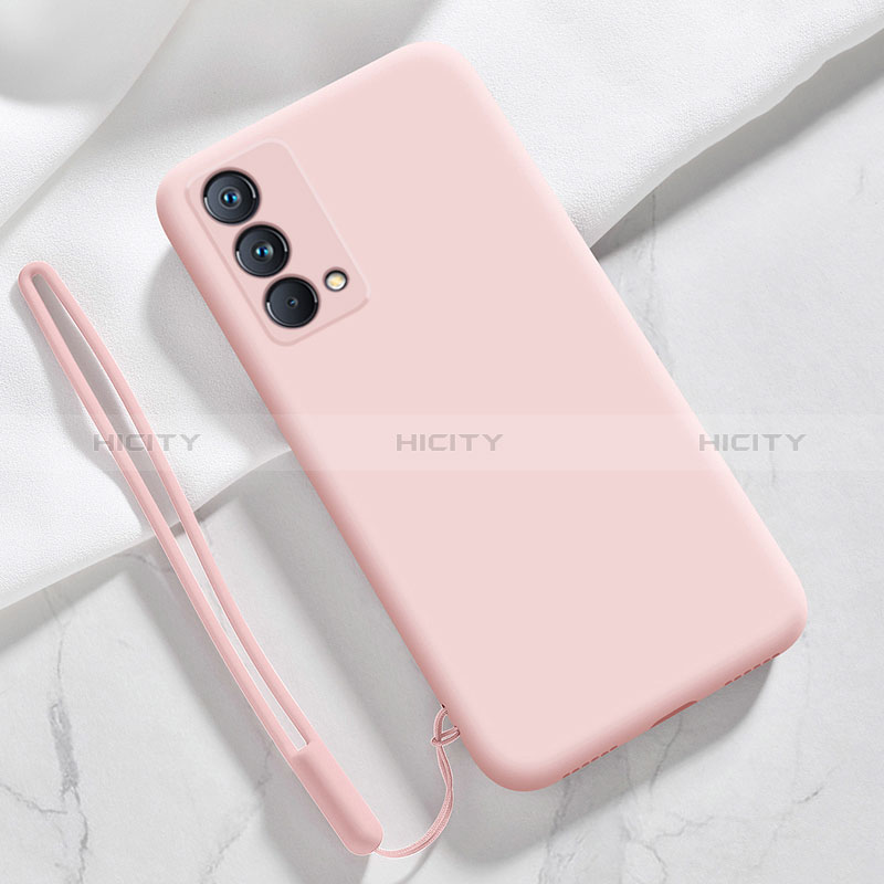 Silikon Hülle Handyhülle Ultra Dünn Flexible Schutzhülle 360 Grad Ganzkörper Tasche YK1 für Realme GT Master 5G Rosa