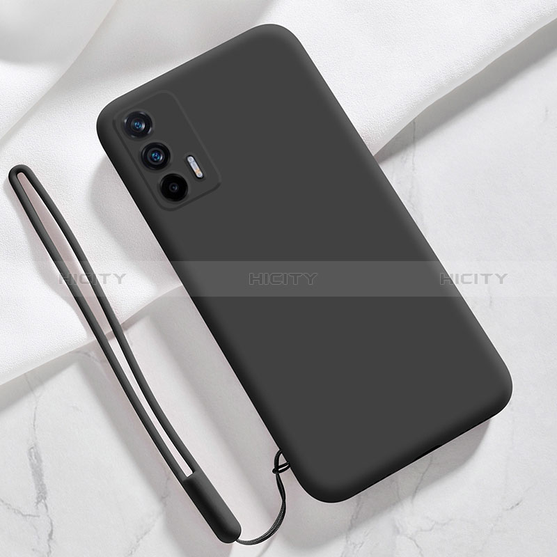 Silikon Hülle Handyhülle Ultra Dünn Flexible Schutzhülle 360 Grad Ganzkörper Tasche YK1 für Realme GT Neo 2T 5G Schwarz