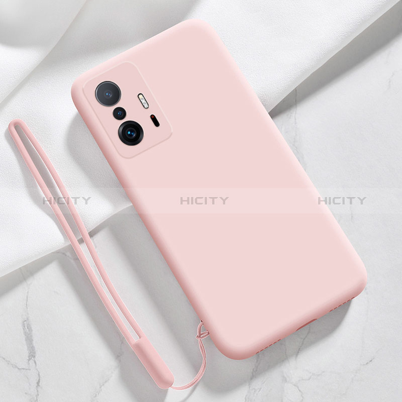 Silikon Hülle Handyhülle Ultra Dünn Flexible Schutzhülle 360 Grad Ganzkörper Tasche YK1 für Xiaomi Mi 11T 5G Rosa