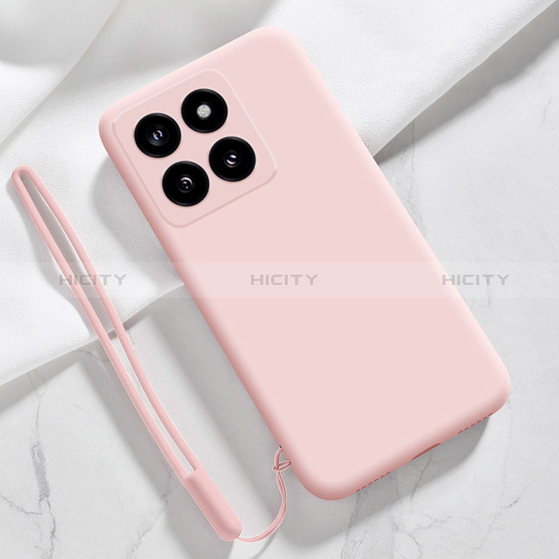 Silikon Hülle Handyhülle Ultra Dünn Flexible Schutzhülle 360 Grad Ganzkörper Tasche YK1 für Xiaomi Mi 14 Pro 5G Rosa Plus