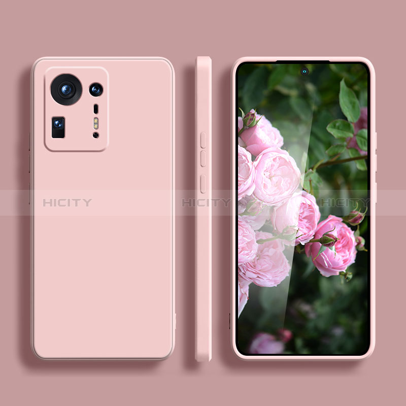 Silikon Hülle Handyhülle Ultra Dünn Flexible Schutzhülle 360 Grad Ganzkörper Tasche YK1 für Xiaomi Mi Mix 4 5G Rosa