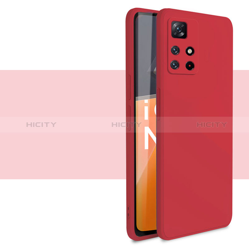 Silikon Hülle Handyhülle Ultra Dünn Flexible Schutzhülle 360 Grad Ganzkörper Tasche YK1 für Xiaomi Redmi Note 11T 5G Rot