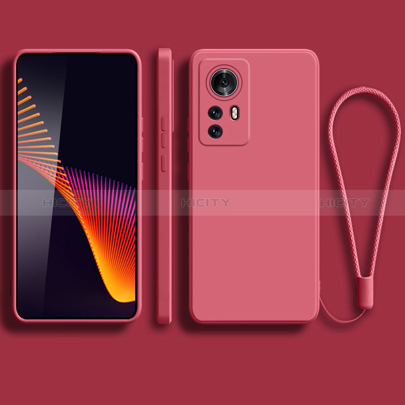 Silikon Hülle Handyhülle Ultra Dünn Flexible Schutzhülle 360 Grad Ganzkörper Tasche YK1 für Xiaomi Redmi Note 12S Pink