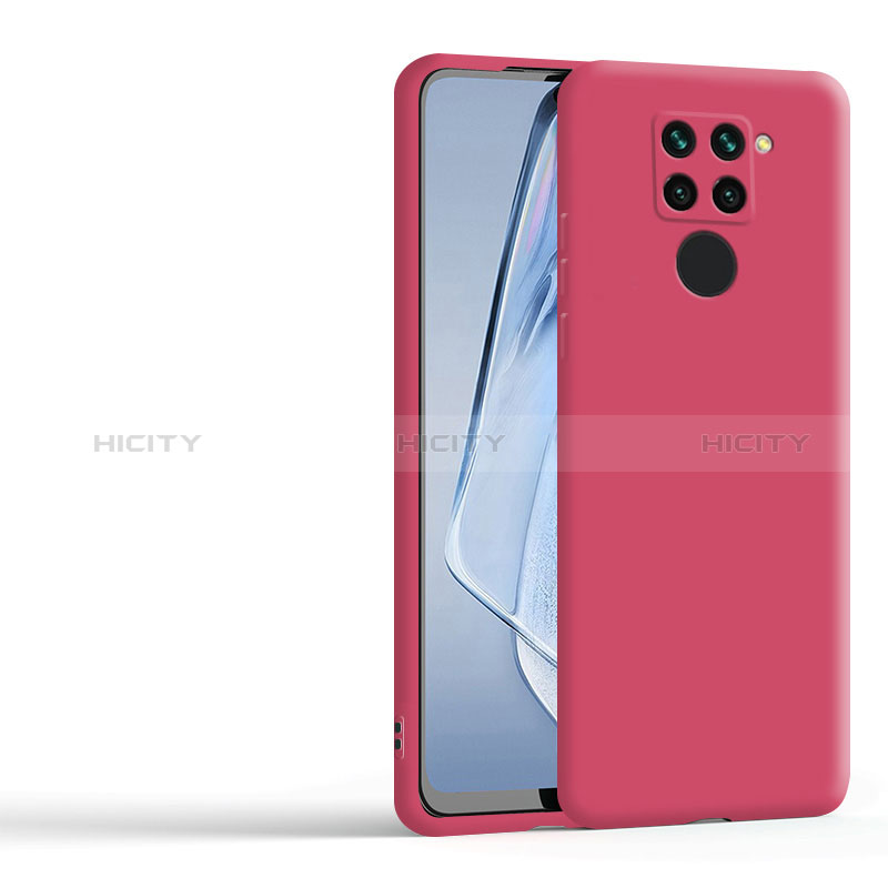 Silikon Hülle Handyhülle Ultra Dünn Flexible Schutzhülle 360 Grad Ganzkörper Tasche YK1 für Xiaomi Redmi Note 9 Rot