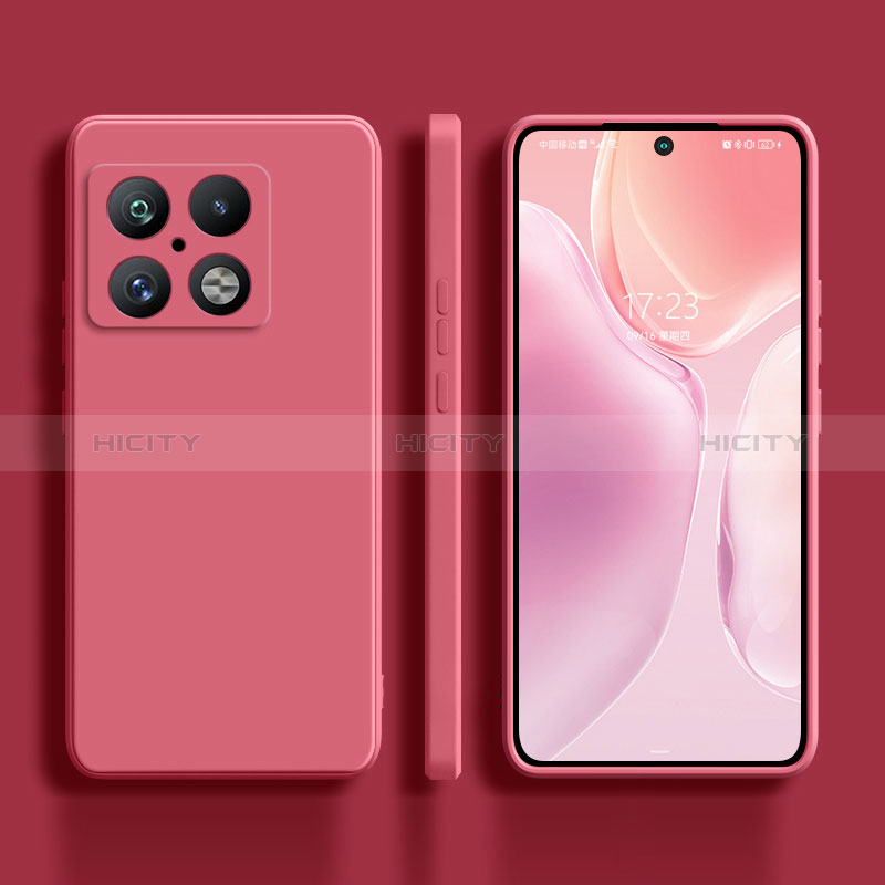 Silikon Hülle Handyhülle Ultra Dünn Flexible Schutzhülle 360 Grad Ganzkörper Tasche YK2 für OnePlus 10 Pro 5G Pink Plus