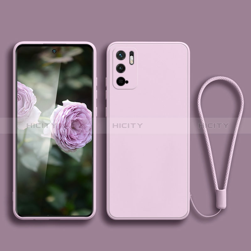 Silikon Hülle Handyhülle Ultra Dünn Flexible Schutzhülle 360 Grad Ganzkörper Tasche YK2 für Xiaomi Redmi Note 10 5G Helles Lila