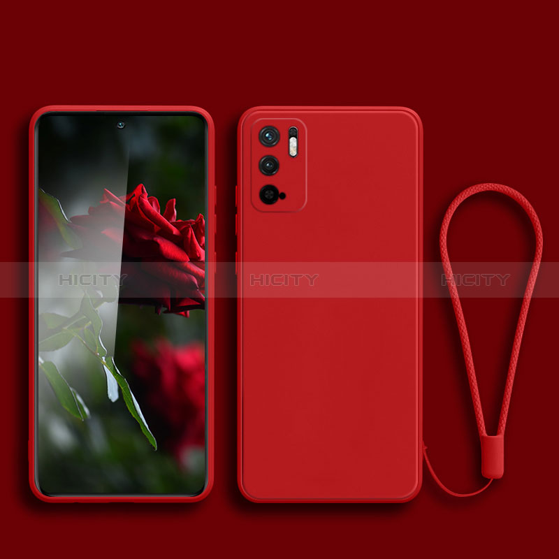 Silikon Hülle Handyhülle Ultra Dünn Flexible Schutzhülle 360 Grad Ganzkörper Tasche YK2 für Xiaomi Redmi Note 10 5G Rot Plus