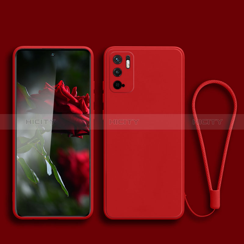 Silikon Hülle Handyhülle Ultra Dünn Flexible Schutzhülle 360 Grad Ganzkörper Tasche YK2 für Xiaomi Redmi Note 10T 5G Rot Plus