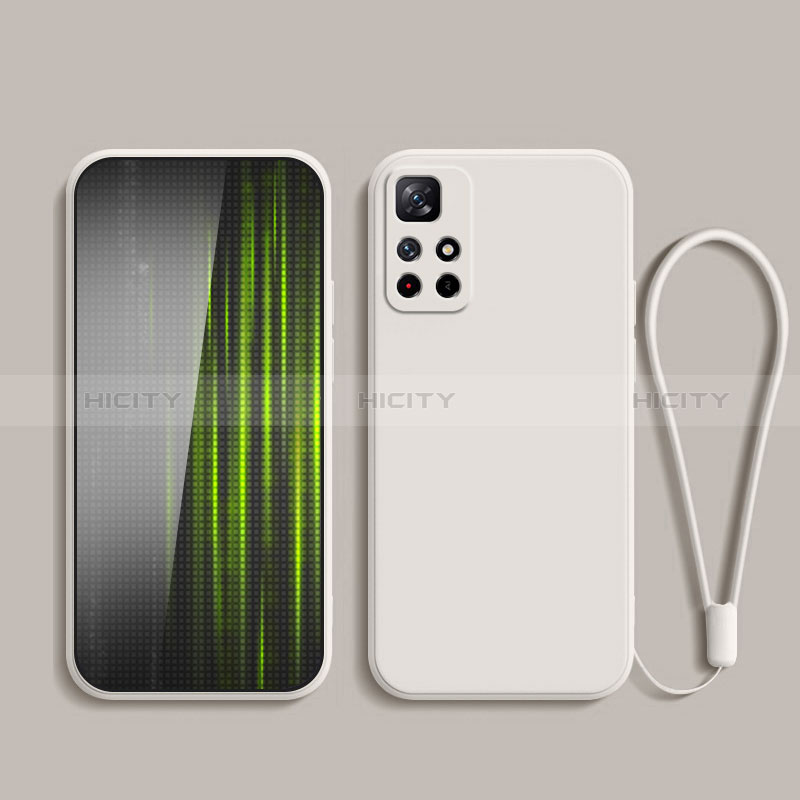 Silikon Hülle Handyhülle Ultra Dünn Flexible Schutzhülle 360 Grad Ganzkörper Tasche YK2 für Xiaomi Redmi Note 11T 5G Weiß