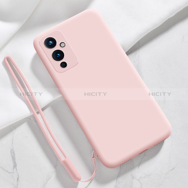 Silikon Hülle Handyhülle Ultra Dünn Flexible Schutzhülle 360 Grad Ganzkörper Tasche YK3 für OnePlus 9 5G Rosa