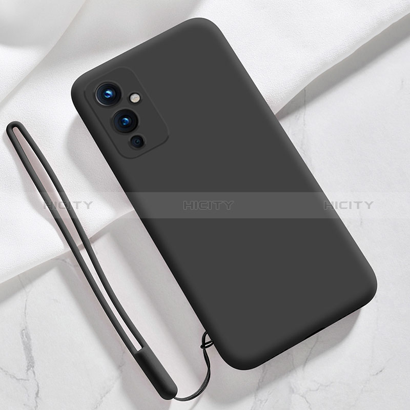 Silikon Hülle Handyhülle Ultra Dünn Flexible Schutzhülle 360 Grad Ganzkörper Tasche YK3 für OnePlus 9 5G Schwarz