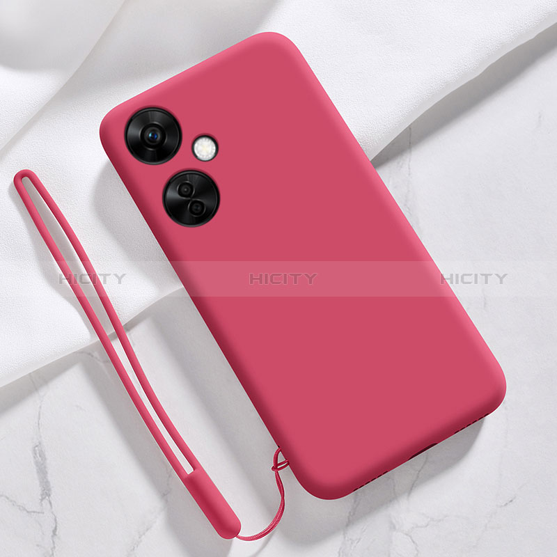 Silikon Hülle Handyhülle Ultra Dünn Flexible Schutzhülle 360 Grad Ganzkörper Tasche YK3 für OnePlus Nord CE 3 Lite 5G Rot Plus