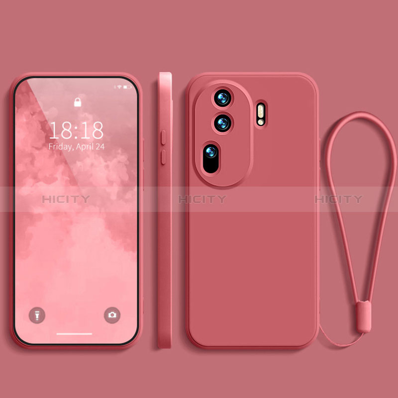 Silikon Hülle Handyhülle Ultra Dünn Flexible Schutzhülle 360 Grad Ganzkörper Tasche YK3 für Oppo Reno11 Pro 5G Pink Plus