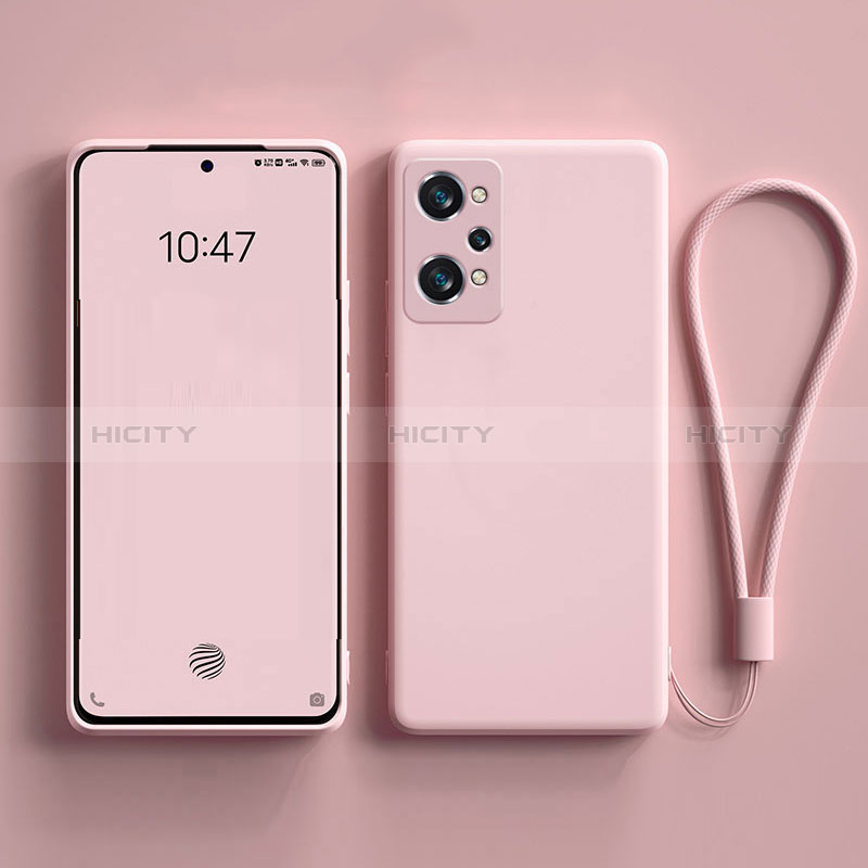 Silikon Hülle Handyhülle Ultra Dünn Flexible Schutzhülle 360 Grad Ganzkörper Tasche YK3 für Realme GT Neo 3T 5G Rosa