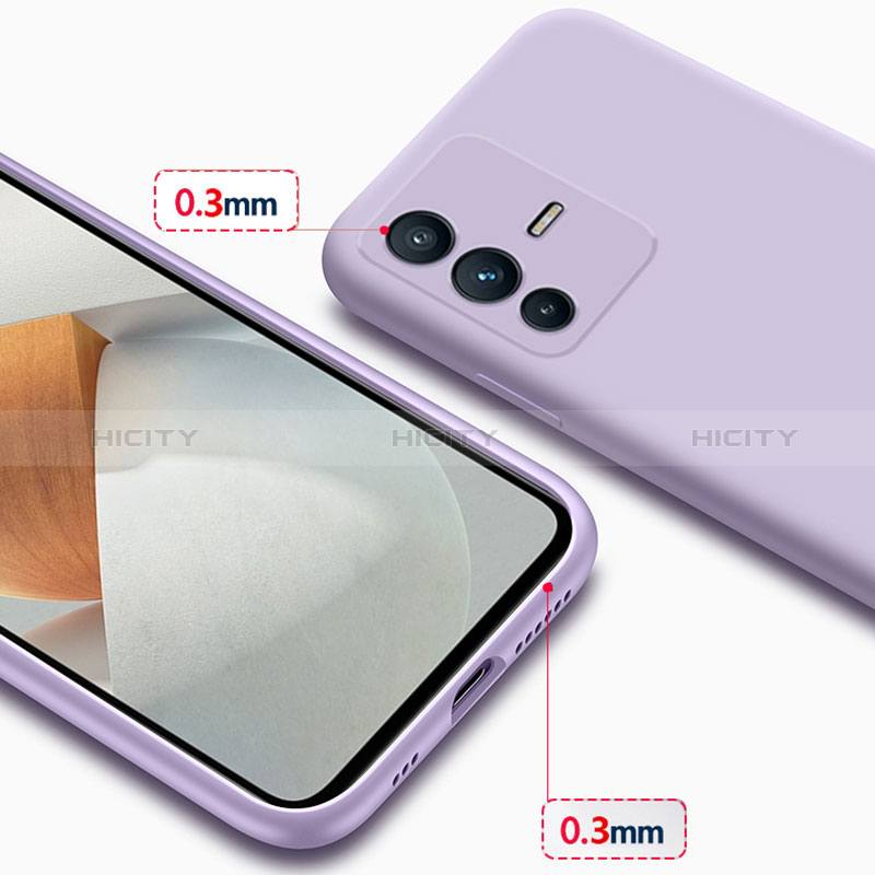 Silikon Hülle Handyhülle Ultra Dünn Flexible Schutzhülle 360 Grad Ganzkörper Tasche YK3 für Vivo V23 Pro 5G groß