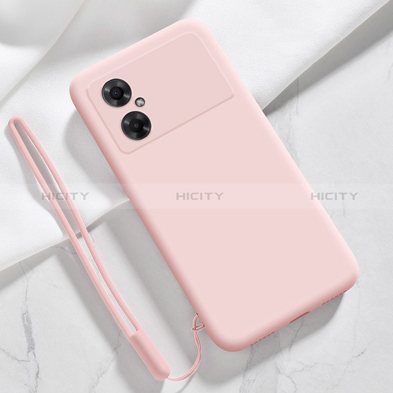 Silikon Hülle Handyhülle Ultra Dünn Flexible Schutzhülle 360 Grad Ganzkörper Tasche YK3 für Xiaomi Poco M4 5G Rosa