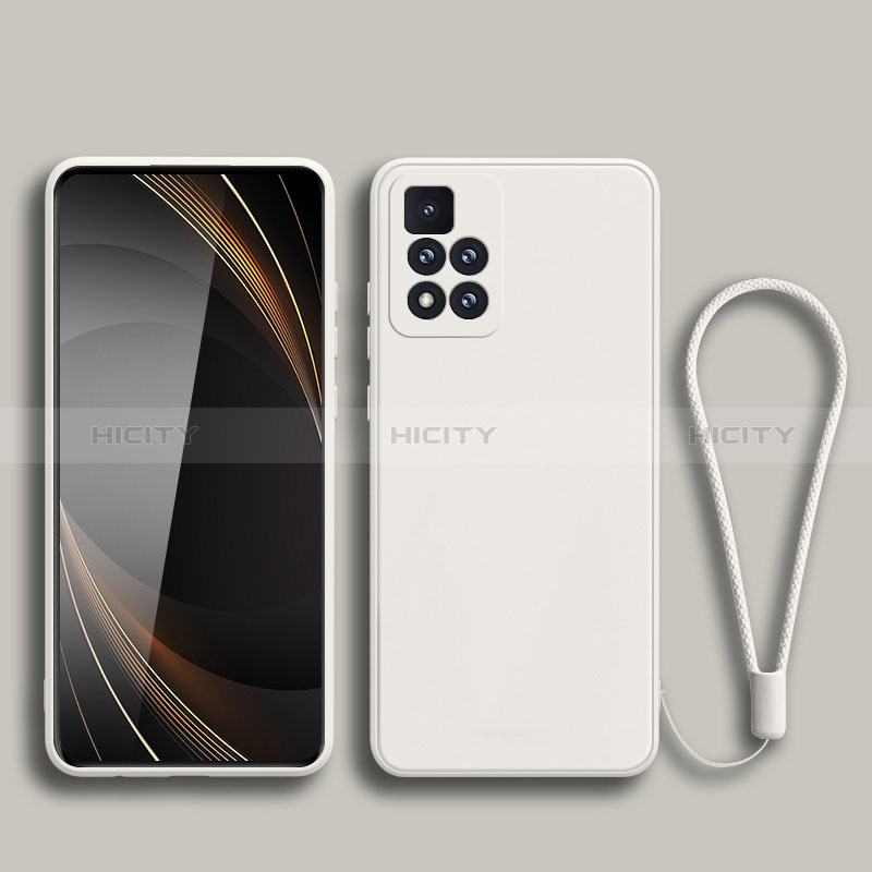 Silikon Hülle Handyhülle Ultra Dünn Flexible Schutzhülle 360 Grad Ganzkörper Tasche YK3 für Xiaomi Poco X4 NFC Weiß Plus