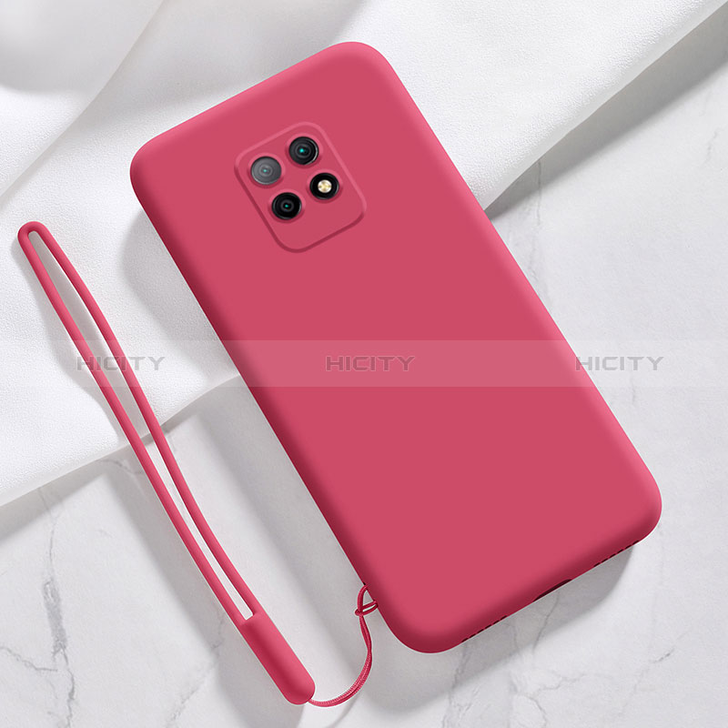 Silikon Hülle Handyhülle Ultra Dünn Flexible Schutzhülle 360 Grad Ganzkörper Tasche YK3 für Xiaomi Redmi 10X Pro 5G Rot Plus