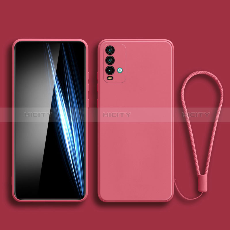 Silikon Hülle Handyhülle Ultra Dünn Flexible Schutzhülle 360 Grad Ganzkörper Tasche YK3 für Xiaomi Redmi 9 Power Pink