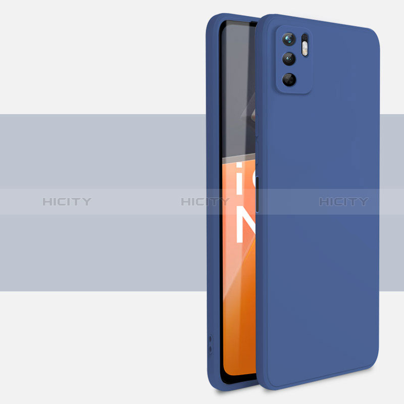 Silikon Hülle Handyhülle Ultra Dünn Flexible Schutzhülle 360 Grad Ganzkörper Tasche YK3 für Xiaomi Redmi Note 10T 5G Blau